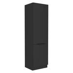 Casa si Gradina - Mobilier - Comode si corpuri - Corpuri bucatarie - Dulap pentru frigider incorporat, negru, SIBER 60 LO-210 2F - Infinity.ro
