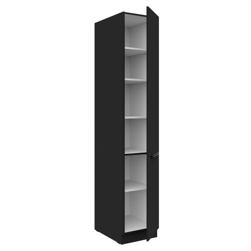 Casa si Gradina - Mobilier - Comode si corpuri - Corpuri bucatarie - Dulap inalt, negru, SIBER 40 DK-210 2F - Infinity.ro