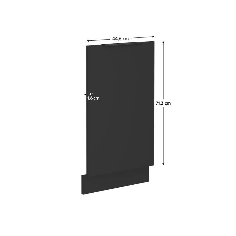 Casa si Gradina - Mobilier - Comode si corpuri - Corpuri bucatarie - Usa de masina de spalat vase, negru, SIBER ZM 713x446 - Infinity.ro