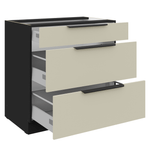 Casa si Gradina - Mobilier - Comode si corpuri - Corpuri bucatarie - Dulap inferior, casmir/negru, ARAKA 80 D 3S BB - Infinity.ro