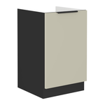 Casa si Gradina - Mobilier - Comode si corpuri - Corpuri bucatarie - Dulap pentru chiuveta, casmir/negru, ARAKA 50 ZL 1F BB - Infinity.ro