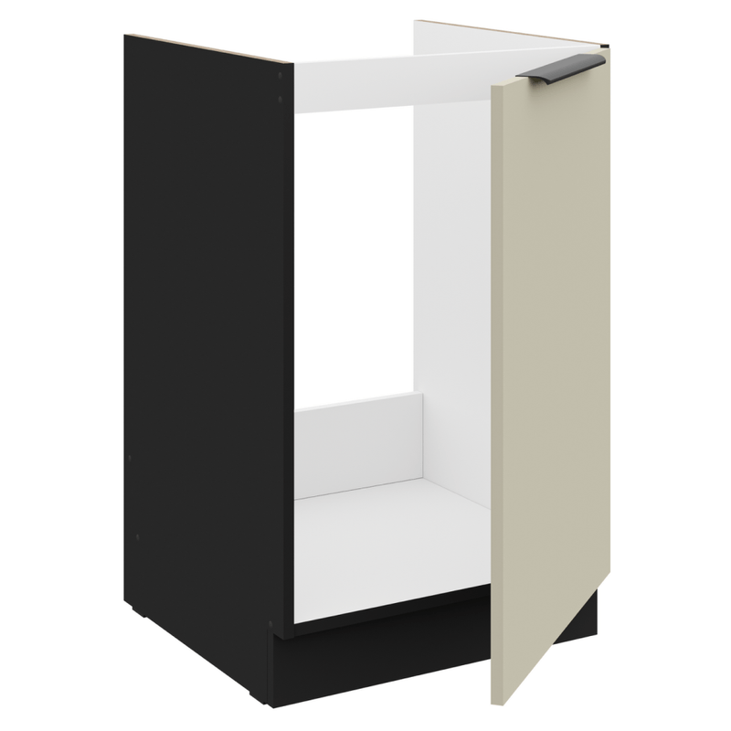Casa si Gradina - Mobilier - Comode si corpuri - Corpuri bucatarie - Dulap pentru chiuveta, casmir/negru, ARAKA 50 ZL 1F BB - Infinity.ro