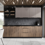 Casa si Gradina - Mobilier - Comode si corpuri - Corpuri bucatarie - Dulap inferior, casmir/negru, ARAKA 80 D 3S BB - Infinity.ro