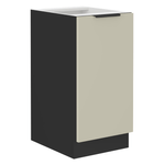 Casa si Gradina - Mobilier - Comode si corpuri - Corpuri bucatarie - Dulap inferior, casmir/negru, ARAKA 40 D 1F BB - Infinity.ro