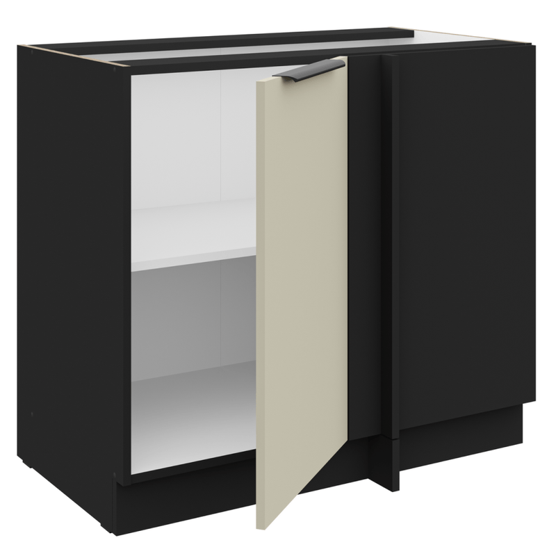 Casa si Gradina - Mobilier - Comode si corpuri - Corpuri bucatarie - Dulap inferior, casmir/negru, ARAKA 105 ND 1F BB - Infinity.ro