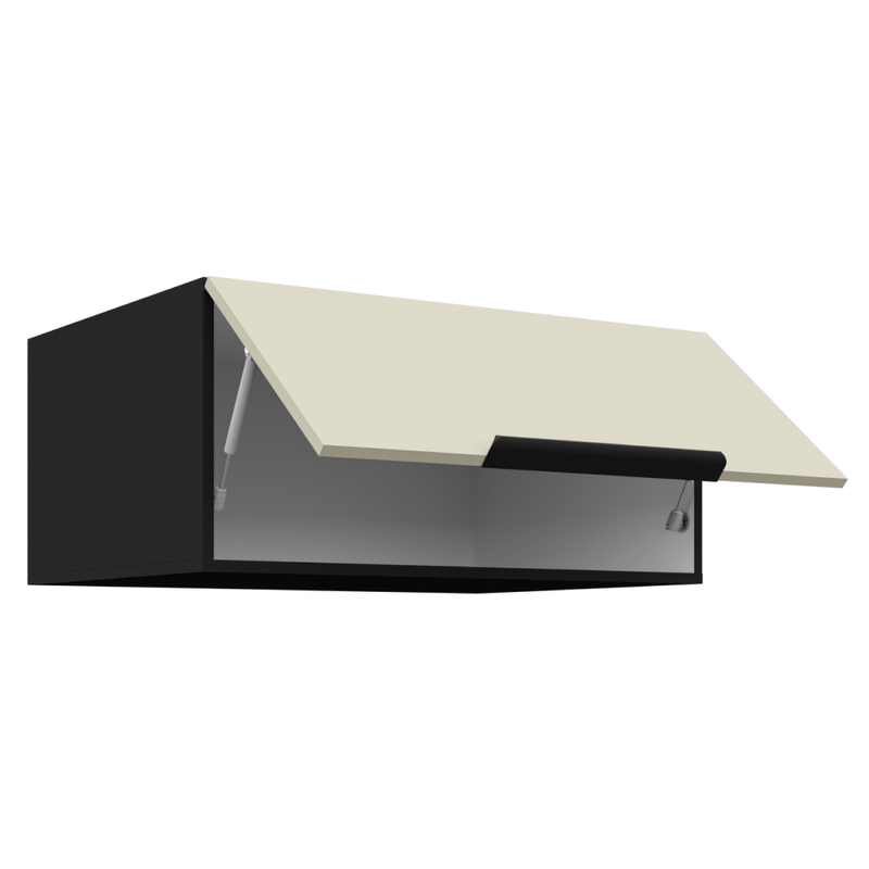Casa si Gradina - Mobilier - Comode si corpuri - Corpuri bucatarie - Dulap superior, casmir/negru, ARAKA 80 NAGU-36 1F - Infinity.ro