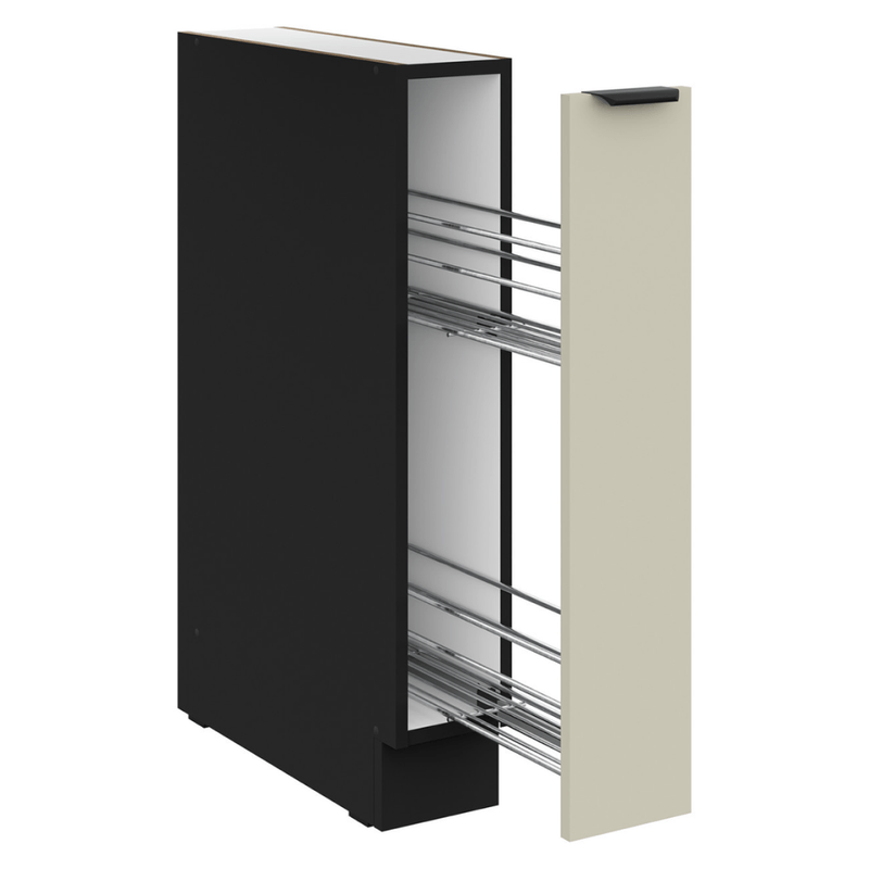 Casa si Gradina - Mobilier - Comode si corpuri - Corpuri bucatarie - Dulap inferior cu cos glisant, casmir/negru, ARAKA 15 D CARGO BB - Infinity.ro