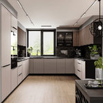 Casa si Gradina - Mobilier - Comode si corpuri - Corpuri bucatarie - Dulap superior, casmir/negru, ARAKA 80 NAGU-36 1F - Infinity.ro