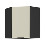 Casa si Gradina - Mobilier - Comode si corpuri - Corpuri bucatarie - Dulap de colt superior, casmir/negru, ARAKA 60x60 GN-72 1F - Infinity.ro