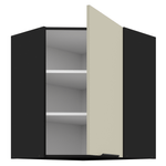 Casa si Gradina - Mobilier - Comode si corpuri - Corpuri bucatarie - Dulap de colt superior, casmir/negru, ARAKA 60x60 GN-72 1F - Infinity.ro