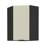 Casa si Gradina - Mobilier - Comode si corpuri - Corpuri bucatarie - Dulap de colt superior, casmir/negru, ARAKA 60x60 GN-90 1F - Infinity.ro