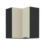 Casa si Gradina - Mobilier - Comode si corpuri - Corpuri bucatarie - Dulap de colt superior, casmir/negru, ARAKA 60x60 GN-72 2F - Infinity.ro
