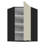 Casa si Gradina - Mobilier - Comode si corpuri - Corpuri bucatarie - Dulap de colt superior, casmir/negru, ARAKA 60x60 GN-90 1F - Infinity.ro