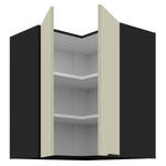 Casa si Gradina - Mobilier - Comode si corpuri - Corpuri bucatarie - Dulap de colt superior, casmir/negru, ARAKA 60x60 GN-72 2F - Infinity.ro