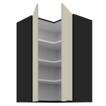 Casa si Gradina - Mobilier - Comode si corpuri - Corpuri bucatarie - Dulap de colt superior, casmir/negru, ARAKA 60x60 GN-90 2F - Infinity.ro