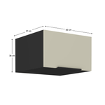 Casa si Gradina - Mobilier - Comode si corpuri - Corpuri bucatarie - Dulap superior, casmir/negru, ARAKA 60 NAGU-36 1F - Infinity.ro