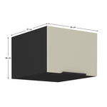 Casa si Gradina - Mobilier - Comode si corpuri - Corpuri bucatarie - Dulap superior, casmir/negru, ARAKA 50 NAGU-36 1F - Infinity.ro