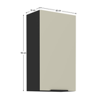 Casa si Gradina - Mobilier - Comode si corpuri - Corpuri bucatarie - Dulap superior, casmir/negru, ARAKA 50 G-90 1F - Infinity.ro