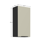 Casa si Gradina - Mobilier - Comode si corpuri - Corpuri bucatarie - Dulap superior, casmir/negru, ARAKA 45 G-90 1F - Infinity.ro