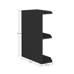 Casa si Gradina - Mobilier - Comode si corpuri - Corpuri bucatarie - Dulap de colt inferior, negru, ARAKA/MENZO/SIBER 30 D ZAK BB - Infinity.ro