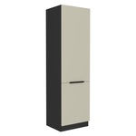 Casa si Gradina - Mobilier - Comode si corpuri - Corpuri bucatarie - Dulap inalt, casmir/negru, ARAKA 60 DK-210 2F - Infinity.ro