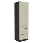 Casa si Gradina - Mobilier - Comode si corpuri - Corpuri bucatarie - Dulap inalt, casmir/negru, ARAKA 60 DKS-210 3S1F - Infinity.ro