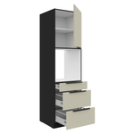 Casa si Gradina - Mobilier - Comode si corpuri - Corpuri bucatarie - Dulap inalt pentru cuptor incorporabil, casmir/negru, ARAKA 60 DPS-210 3S1F - Infinity.ro