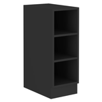 Casa si Gradina - Mobilier - Comode si corpuri - Corpuri bucatarie - Dulap cu polite inferioare, negru, ARAKA/MENZO/SIBER 30 D OTW BB - Infinity.ro