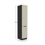 Casa si Gradina - Mobilier - Comode si corpuri - Corpuri bucatarie - Dulap inalt, casmir/negru, ARAKA 40 DK-210 2F - Infinity.ro
