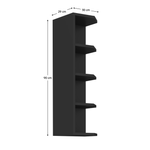 Casa si Gradina - Mobilier - Comode si corpuri - Corpuri bucatarie - Dulap superior de colt, negru, ARAKA/MENZO/SIBER 30 G-90 ZAK - Infinity.ro