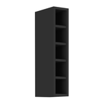 Casa si Gradina - Mobilier - Comode si corpuri - Corpuri bucatarie - Dulap cu raft superior, negru, ARAKA/MENZO/SIBER 15 G-72 OTW - Infinity.ro