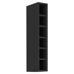 Casa si Gradina - Mobilier - Comode si corpuri - Corpuri bucatarie - Dulap superior cu polita, negru, ARAKA/MENZO/SIBER 15 G-90 OTW - Infinity.ro