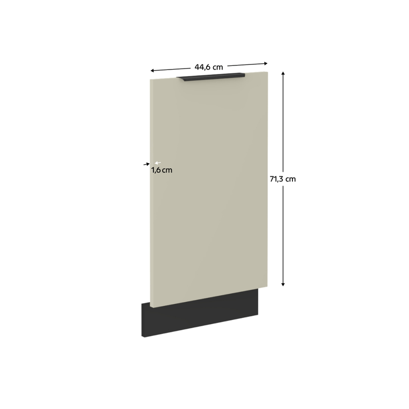 Casa si Gradina - Mobilier - Comode si corpuri - Corpuri bucatarie - Usa de masina de spalat vase, casmir/negru, ARAKA ZM 713x446 - Infinity.ro