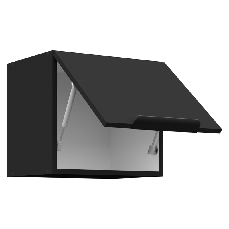 Casa si Gradina - Mobilier - Comode si corpuri - Corpuri bucatarie - Dulap superior, negru, SIBER 40 GU-36 1F - Infinity.ro