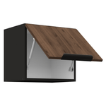 Casa si Gradina - Mobilier - Comode si corpuri - Corpuri bucatarie - Dulap superior, nuc okapi/negru, MENZO 40 GU-36 1F - Infinity.ro