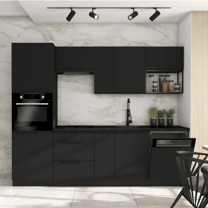 Casa si Gradina - Mobilier - Comode si corpuri - Corpuri bucatarie - Polita, neagra, ARAKA/MENZO/SIBER ONE LOFT 60 G-36 - Infinity.ro
