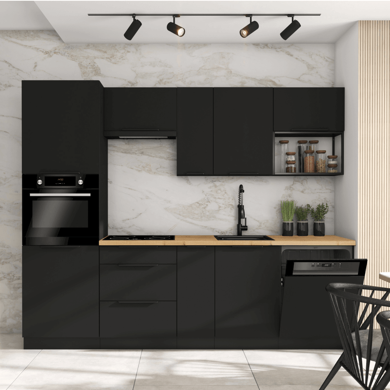 Casa si Gradina - Mobilier - Comode si corpuri - Corpuri bucatarie - Polita, neagra, ARAKA/MENZO/SIBER ONE LOFT 60 G-36 - Infinity.ro