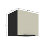 Casa si Gradina - Mobilier - Comode si corpuri - Corpuri bucatarie - Dulap superior, casmir/negru, ARAKA 40 GU-36 1F - Infinity.ro