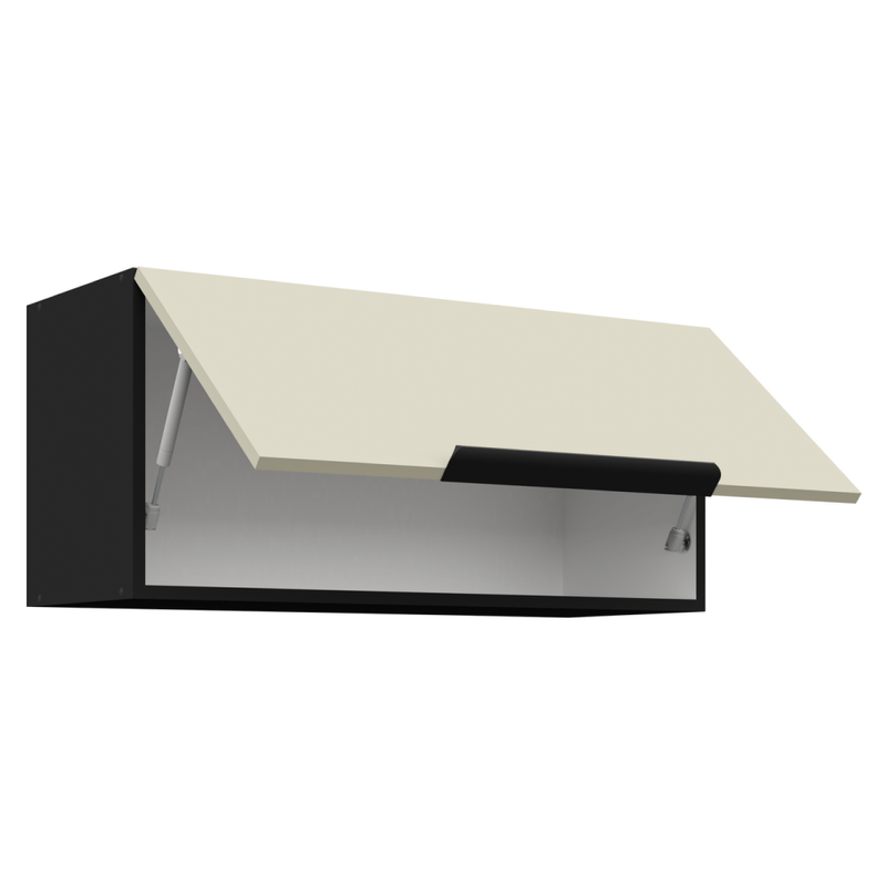 Casa si Gradina - Mobilier - Comode si corpuri - Corpuri bucatarie - Dulap superior, casmir/negru, ARAKA 80 GU-36 1F - Infinity.ro