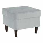 Casa si Gradina - Mobilier - Scaune si fotolii - Tabureti - Taburet modern, gri deschis/nuc, RUFINO 3 NEW - Infinity.ro