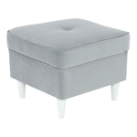 Casa si Gradina - Mobilier - Scaune si fotolii - Tabureti - Taburet modern, gri deschis/alb, RUFINO 3 NEW - Infinity.ro