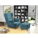 Casa si Gradina - Mobilier - Scaune si fotolii - Tabureti - Taburet modern, petrol/fag, RUFINO 3 NEW - Infinity.ro