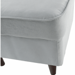 Casa si Gradina - Mobilier - Scaune si fotolii - Tabureti - Taburet modern, gri deschis/nuc, RUFINO 3 NEW - Infinity.ro