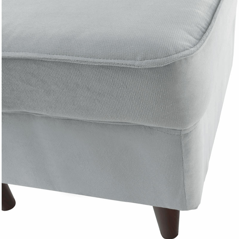 Casa si Gradina - Mobilier - Scaune si fotolii - Tabureti - Taburet modern, gri deschis/nuc, RUFINO 3 NEW - Infinity.ro