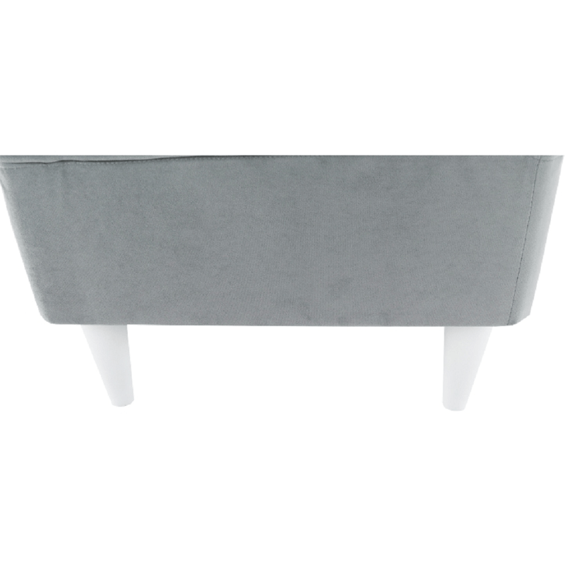 Casa si Gradina - Mobilier - Scaune si fotolii - Tabureti - Taburet modern, gri deschis/alb, RUFINO 3 NEW - Infinity.ro