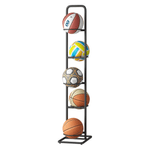 Sport si Outdoor - Echipament Sportiv - Accesorii echipament sportiv - Depozitare si transport articole sportive - Suport pentru mingi, negru, metal, LOBY - Infinity.ro