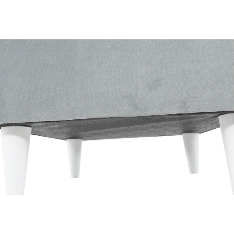 Casa si Gradina - Mobilier - Scaune si fotolii - Tabureti - Taburet modern, gri deschis/alb, RUFINO 3 NEW - Infinity.ro