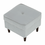 Casa si Gradina - Mobilier - Scaune si fotolii - Tabureti - Taburet modern, gri deschis/nuc, RUFINO 3 NEW - Infinity.ro