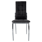 Casa si Gradina - Mobilier - Scaune si fotolii - Scaune - Scaun, tesatura gri inchis/metal, ADORA 2 NEW - Infinity.ro