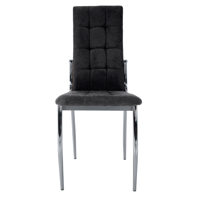 Casa si Gradina - Mobilier - Scaune si fotolii - Scaune - Scaun, tesatura gri inchis/metal, ADORA 2 NEW - Infinity.ro